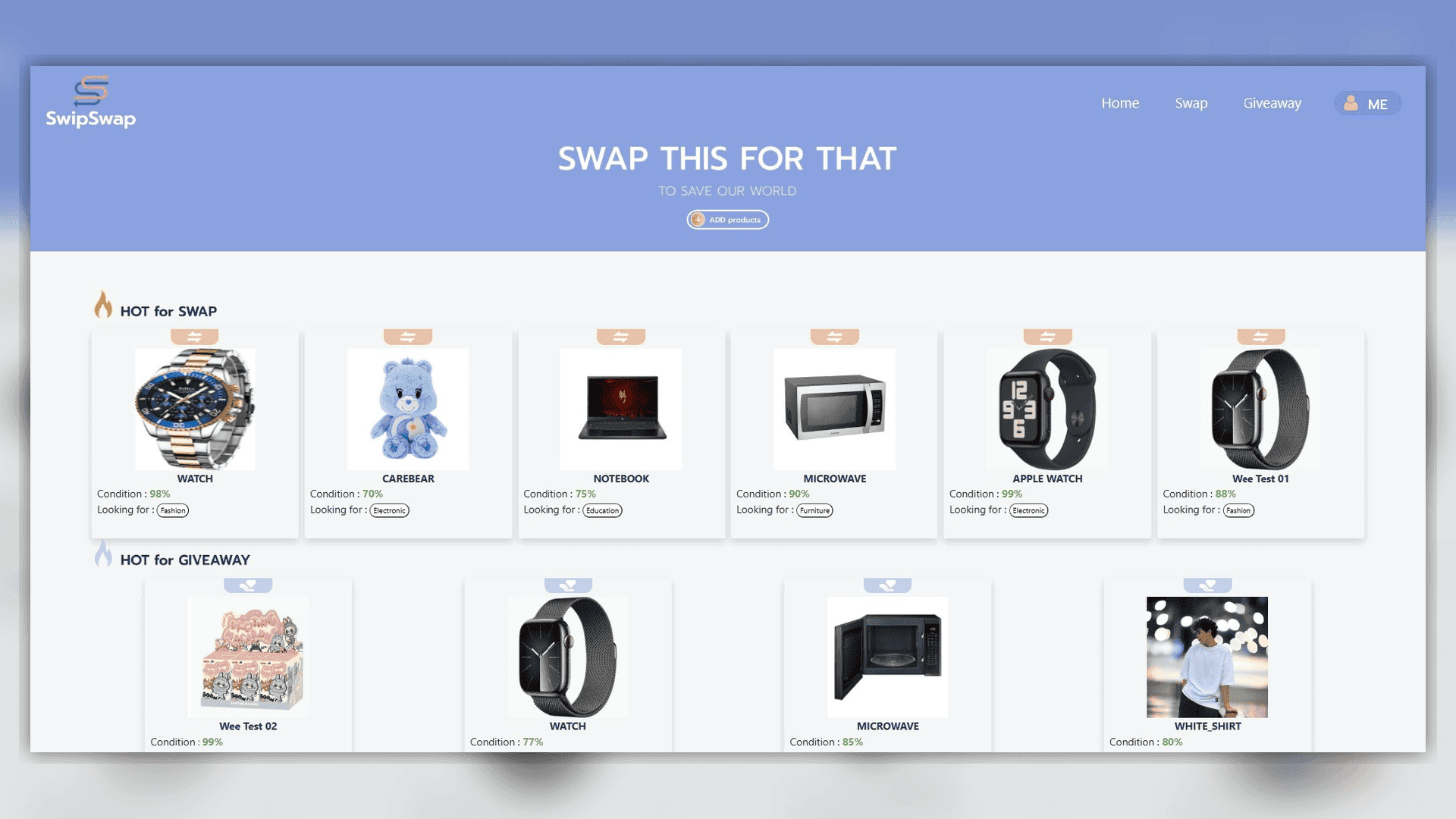 SwipSwap-1 project cover